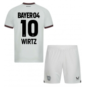 Billige Bayer Leverkusen Florian Wirtz #10 Udebanetrøje Børn 2023-24 Kort ærmer (+ bukser)