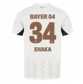 Billige Bayer Leverkusen Granit Xhaka #34 Udebanetrøje 2024-25 Kort ærmer