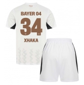 Billige Bayer Leverkusen Granit Xhaka #34 Udebanetrøje Børn 2024-25 Kort ærmer (+ bukser)