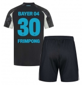 Billige Bayer Leverkusen Jeremie Frimpong #30 Tredje trøje Børn 2024-25 Kort ærmer (+ bukser)