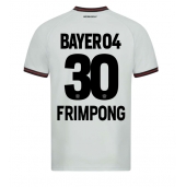 Billige Bayer Leverkusen Jeremie Frimpong #30 Udebanetrøje 2023-24 Kort ærmer