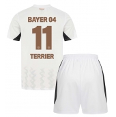 Billige Bayer Leverkusen Martin Terrier #11 Udebanetrøje Børn 2024-25 Kort ærmer (+ bukser)