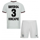 Billige Bayer Leverkusen Piero Hincapie #3 Udebanetrøje Børn 2023-24 Kort ærmer (+ bukser)