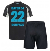 Billige Bayer Leverkusen Victor Boniface #22 Tredje trøje Børn 2024-25 Kort ærmer (+ bukser)