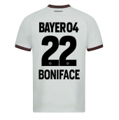 Billige Bayer Leverkusen Victor Boniface #22 Udebanetrøje 2023-24 Kort ærmer