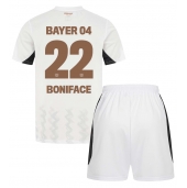 Billige Bayer Leverkusen Victor Boniface #22 Udebanetrøje Børn 2024-25 Kort ærmer (+ bukser)