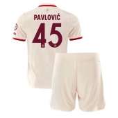 Billige Bayern Munich Aleksandar Pavlovic #45 Tredje trøje Børn 2024-25 Kort ærmer (+ bukser)