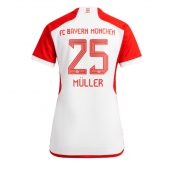 Billige Bayern Munich Thomas Muller #25 Hjemmebanetrøje Dame 2023-24 Kort ærmer