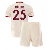 Billige Bayern Munich Thomas Muller #25 Tredje trøje Børn 2024-25 Kort ærmer (+ bukser)