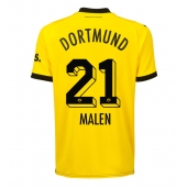 Billige Borussia Dortmund Donyell Malen #21 Hjemmebanetrøje 2023-24 Kort ærmer