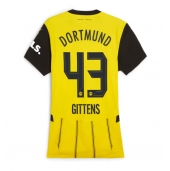 Billige Borussia Dortmund Jamie Bynoe-Gittens #43 Hjemmebanetrøje Dame 2024-25 Kort ærmer