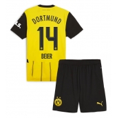 Billige Borussia Dortmund Maximilian Beier #14 Hjemmebanetrøje Børn 2024-25 Kort ærmer (+ bukser)