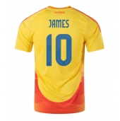 Billige Colombia James Rodriguez #10 Hjemmebanetrøje Copa America 2024 Kort ærmer