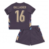 Billige England Conor Gallagher #16 Udebanetrøje Børn EM 2024 Kort ærmer (+ bukser)