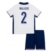 Billige England Kyle Walker #2 Hjemmebanetrøje Børn EM 2024 Kort ærmer (+ bukser)