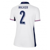 Billige England Kyle Walker #2 Hjemmebanetrøje Dame EM 2024 Kort ærmer