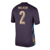 Billige England Kyle Walker #2 Udebanetrøje EM 2024 Kort ærmer