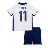 Billige England Phil Foden #11 Hjemmebanetrøje Børn EM 2024 Kort ærmer (+ bukser)