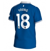 Billige Everton Ashley Young #18 Hjemmebanetrøje 2023-24 Kort ærmer