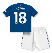 Billige Everton Ashley Young #18 Hjemmebanetrøje Børn 2023-24 Kort ærmer (+ bukser)