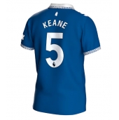 Billige Everton Michael Keane #5 Hjemmebanetrøje 2023-24 Kort ærmer