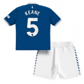 Billige Everton Michael Keane #5 Hjemmebanetrøje Børn 2023-24 Kort ærmer (+ bukser)