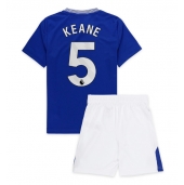 Billige Everton Michael Keane #5 Hjemmebanetrøje Børn 2024-25 Kort ærmer (+ bukser)