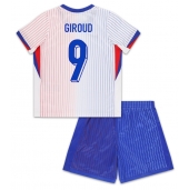 Billige Frankrig Olivier Giroud #9 Udebanetrøje Børn EM 2024 Kort ærmer (+ bukser)