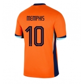 Billige Holland Memphis Depay #10 Hjemmebanetrøje EM 2024 Kort ærmer