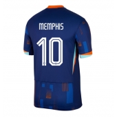 Billige Holland Memphis Depay #10 Udebanetrøje EM 2024 Kort ærmer