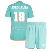 Billige Inter Miami Jordi Alba #18 Tredje trøje Børn 2024-25 Kort ærmer (+ bukser)