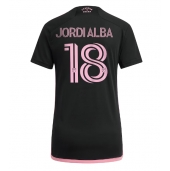 Billige Inter Miami Jordi Alba #18 Udebanetrøje Dame 2023-24 Kort ærmer