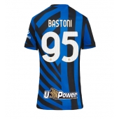 Billige Inter Milan Alessandro Bastoni #95 Hjemmebanetrøje Dame 2024-25 Kort ærmer