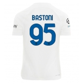 Billige Inter Milan Alessandro Bastoni #95 Udebanetrøje 2023-24 Kort ærmer