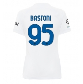 Billige Inter Milan Alessandro Bastoni #95 Udebanetrøje Dame 2023-24 Kort ærmer