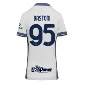 Billige Inter Milan Alessandro Bastoni #95 Udebanetrøje Dame 2024-25 Kort ærmer