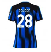 Billige Inter Milan Benjamin Pavard #28 Hjemmebanetrøje Dame 2023-24 Kort ærmer