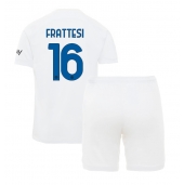 Billige Inter Milan Davide Frattesi #16 Udebanetrøje Børn 2023-24 Kort ærmer (+ bukser)