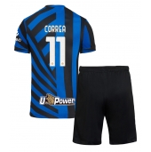 Billige Inter Milan Joaquin Correa #11 Hjemmebanetrøje Børn 2024-25 Kort ærmer (+ bukser)