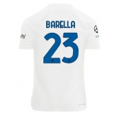 Billige Inter Milan Nicolo Barella #23 Udebanetrøje 2023-24 Kort ærmer