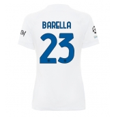 Billige Inter Milan Nicolo Barella #23 Udebanetrøje Dame 2023-24 Kort ærmer