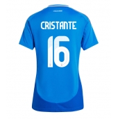 Billige Italien Bryan Cristante #16 Hjemmebanetrøje Dame EM 2024 Kort ærmer