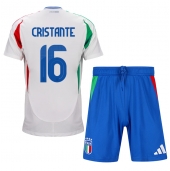 Billige Italien Bryan Cristante #16 Udebanetrøje Børn EM 2024 Kort ærmer (+ bukser)