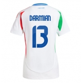 Billige Italien Matteo Darmian #13 Udebanetrøje Dame EM 2024 Kort ærmer