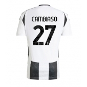 Billige Juventus Andrea Cambiaso #27 Hjemmebanetrøje 2024-25 Kort ærmer