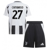 Billige Juventus Andrea Cambiaso #27 Hjemmebanetrøje Børn 2024-25 Kort ærmer (+ bukser)