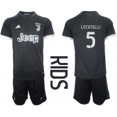 Billige Juventus Manuel Locatelli #5 Tredje trøje Børn 2023-24 Kort ærmer (+ bukser)