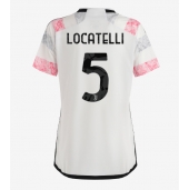 Billige Juventus Manuel Locatelli #5 Udebanetrøje Dame 2023-24 Kort ærmer