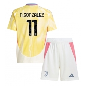 Billige Juventus Nicolas Gonzalez #11 Udebanetrøje Børn 2024-25 Kort ærmer (+ bukser)