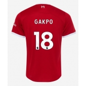 Billige Liverpool Cody Gakpo #18 Hjemmebanetrøje 2023-24 Kort ærmer